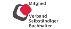 Lohn- und Gehaltsabrechnung auf hohem Niveau - Mitgliedim Verband Selbständiger Buchhalter - Logo mit Genehmigung des Verbandes